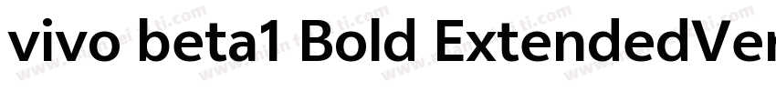 vivo beta1 Bold ExtendedVersion 10字体转换